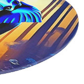 Mystic Elephant: Sunset Forest Journey Schneidebrett (Ecke)