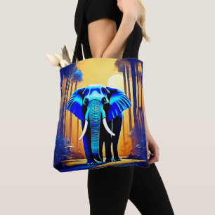 Mystic Elephant: Sunset Forest Journey Tasche