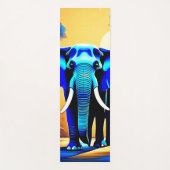 Mystic Elephant: Sunset Forest Journey Yogamatte (Vorderseite)