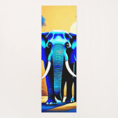 Mystic Elephant: Sunset Forest Journey Yogamatte (Rückseite)