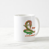 Mystic Emerald Drachen Kaffeetasse – Fantasy Kreat (VorderseiteRechts)