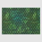 Mystic Emerald Fantasy Green Dragon Scale Pattern Seidenpapier (Vorderseite)