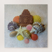 Mystic Energy Seashells and Starfish Jigsaw Puzzle