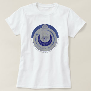 Mystic Eye & Crescent Moon - Latin Occult Symbol T-Shirt