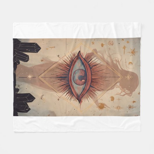 Mystic Eye Fleecedecke (Vorderseite (Horizontal))