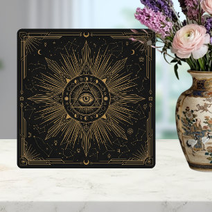 Mystic Eye Himmels-Konstellationen Gold Design Ce Fliese