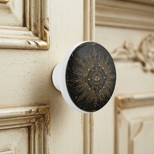 Mystic Eye Himmels Konstellationen Gold Design Ce Keramikknauf