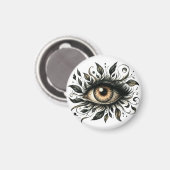 Mystic Eye Magnet | Surreal Art Fridge Magnet (Vorderseite/Rückseite)