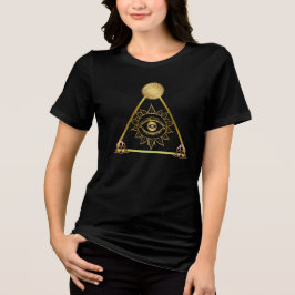 Mystic Eye of Enlightenment - Esoteric Design Tri-Blend Shirt