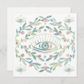 Mystic Eye Rose Reben Magische Boho Blank Card (Vorne/Hinten)