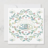 Mystic Eye Rose Reben Magische Boho Blank Card (Vorderseite)