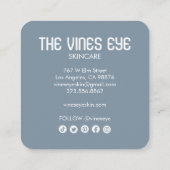 Mystic Eye Rose Reben Magischer Boho Auftrag Danke Quadratische Visitenkarte (Rückseite)