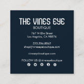 Mystic Eye Rose Vines Boho Custom Hang Tag (Rückseite)