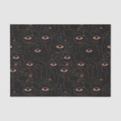 Mystic Eyes & Floral Faces Tissue Paper Seidenpapier (Vorderseite)