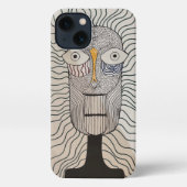 Mystic Face Design - künstlerische iPhone Cover iPhone Hülle (Rückseite)