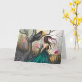 Mystic Fantasy Art von Molly Harrison Karte (Gelbe Blume)