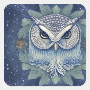 Mystic Fantasy Fowl Quadratischer Aufkleber