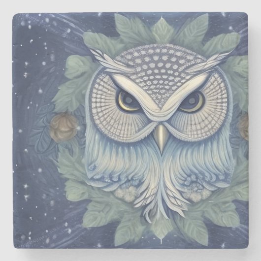 Mystic Fantasy Fowl Steinuntersetzer (Vorderseite)