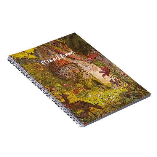 Mystic Fantasy Gnome Forest Zuhause Notizblock (Rechte Seite)