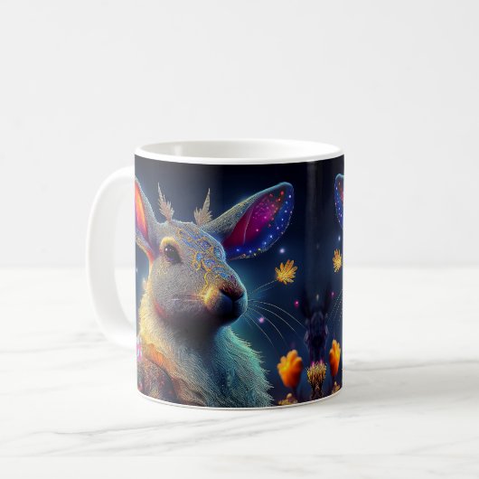 Mystic Fantasy Rabbit Kaffeetasse (Vorderseite Links)