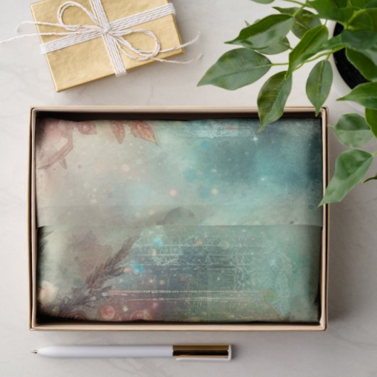 Mystic Fantasy Steampunk Pig Decoupage Seidenpapier (Geschenk)