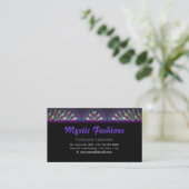 Mystic Fashion Business Card Visitenkarte (Stehend Vorderseite)