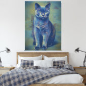 Mystic Feline Leinwanddruck (Insitu (Schlafzimmer))
