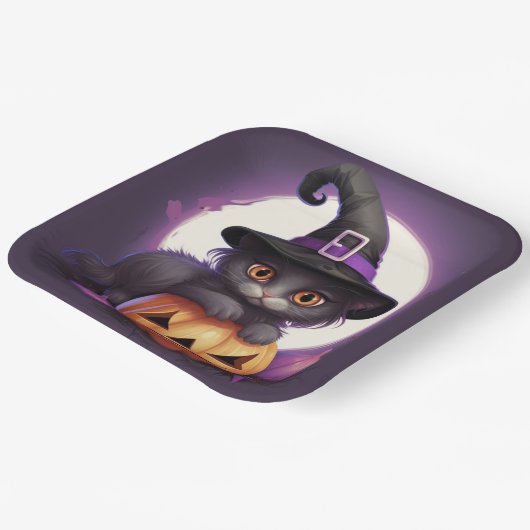 Mystic-Feline-Teller Pappteller (Gewinkelt)