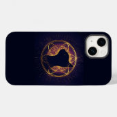 Mystic Feline Within the Sacred Circle Case-Mate iPhone Hülle (Rückseite (Horizontal))