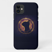 Mystic Feline Within the Sacred Circle Case-Mate iPhone Hülle (Rückseite)