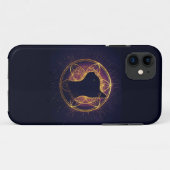 Mystic Feline Within the Sacred Circle Case-Mate iPhone Hülle (Rückseite (Horizontal))