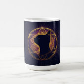 Mystic Feline Within the Sacred Circle Kaffeetasse (Mittel)