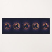 Mystic Feline Within the Sacred Circle Yogamatte (Vorderseite (Horizontal))