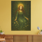 Mystic Fine Art Collection – Sacred Light Portrait Leinwanddruck (Insitu (Wohnzimmer))