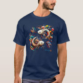 Mystic Fisces Zodiac Sign T-Shirt (Vorderseite)