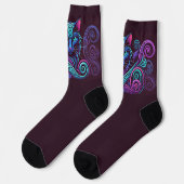 Mystic Fluffy Kitty Socken (Linkes Detail)