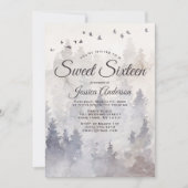 Mystic Forest 16 . Geburtstag Einladung (Vorderseite)