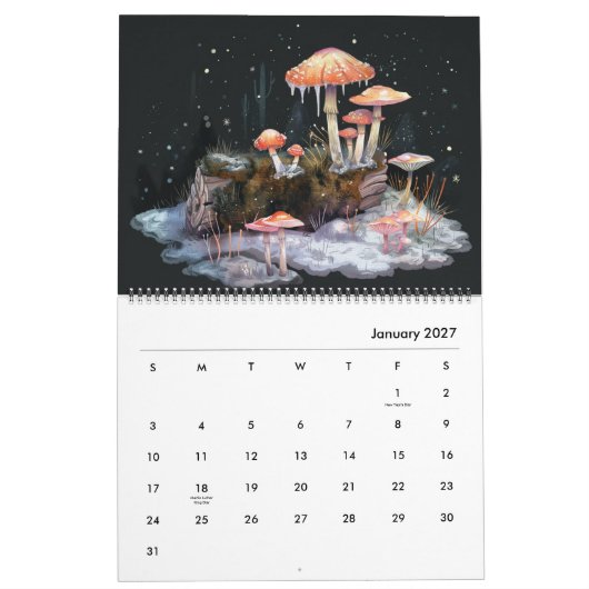 Mystic Forest Cotages Calendar Kalender (Jan 2027)