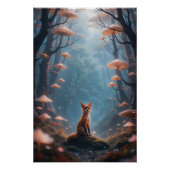 Mystic Forest Fox Poster (Vorderseite)