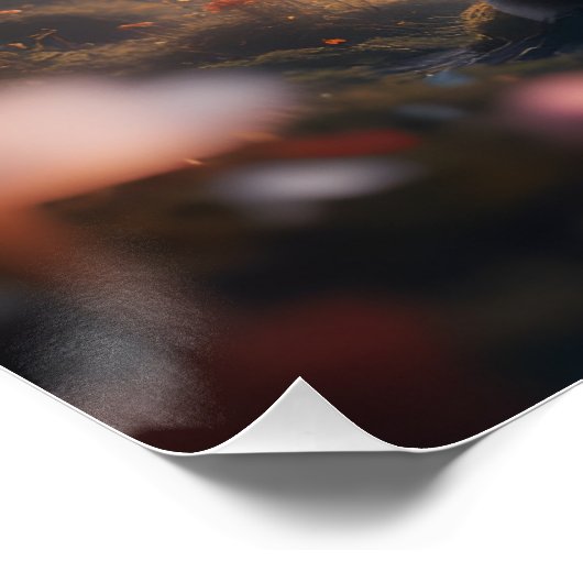 Mystic Forest Fox Poster (Ecke)