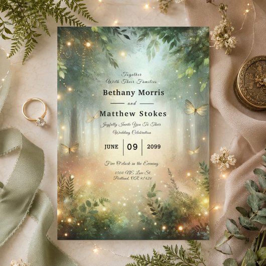 Mystic Forest Meadow Magic Einladung