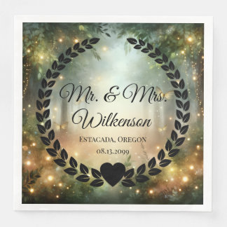 Mystic Forest Meadow Magic Mr. & Mrs. Frischvermäh Serviette