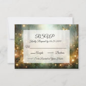 Mystic Forest Meadow Magic RSVP Karte (Vorderseite)