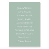 Mystic Forest Meadow Magic Seating Chart Tischnummer (Rückseite)