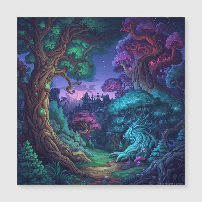 Mystic Forest Realm Magnetkarte (Vorderseite)