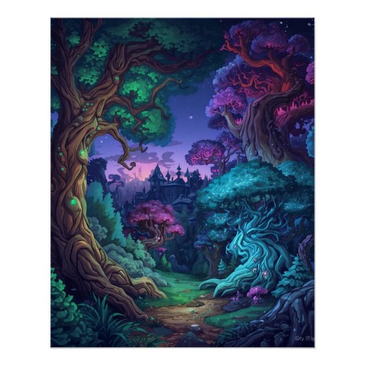 Mystic Forest Realm Poster (Vorderseite)