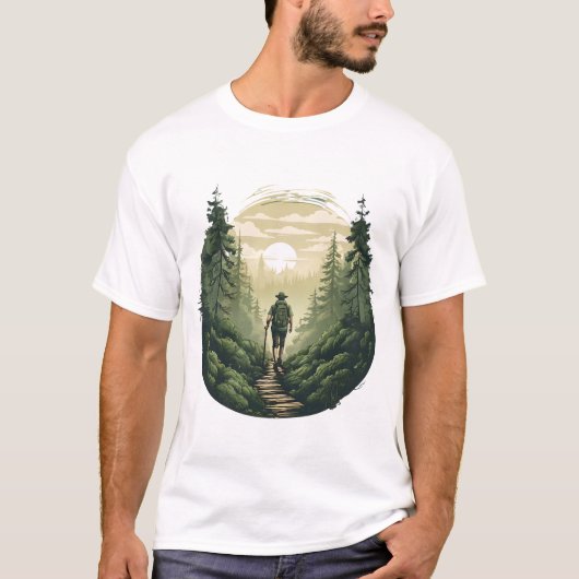Mystic Forest Trek - Waldwanderung T-Shirt (Vorderseite)