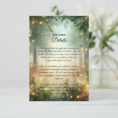 Mystic Forrest Meadow Magic Einladung (Stehend Vorderseite)