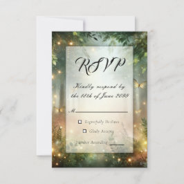 Mystic Forrest Meadow Magic RSVP Karte