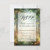 Mystic Forrest Meadow Magic RSVP Karte (Vorderseite)